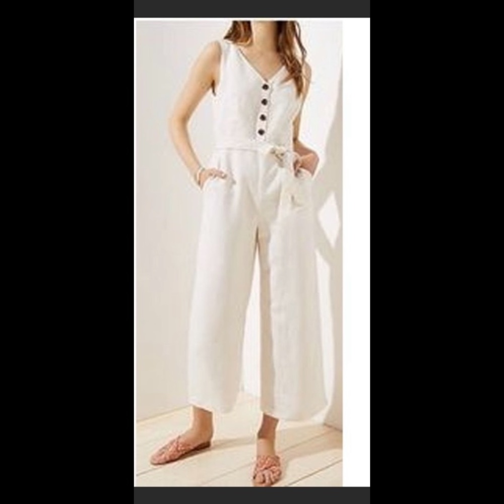 Linen jumpsuit petite